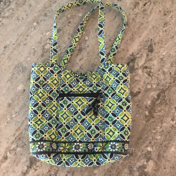 Vera Bradley Handbags - Vera Bradley Blue/Green Design Quilted Purse